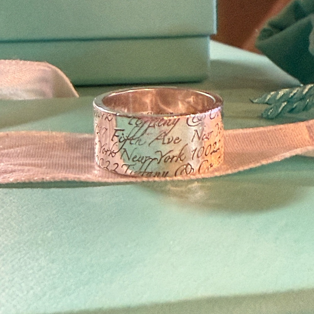 Tiffany & Co. Silver Fifth (5th) Avenue Ring